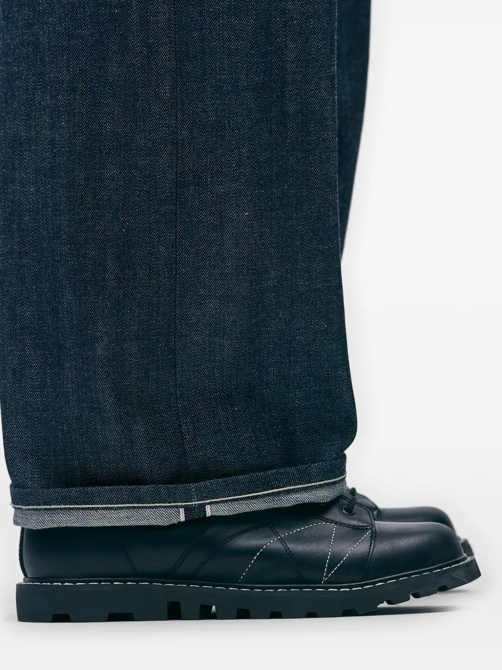 Neighborhood Jeans met contrasterende stiksels Blauw