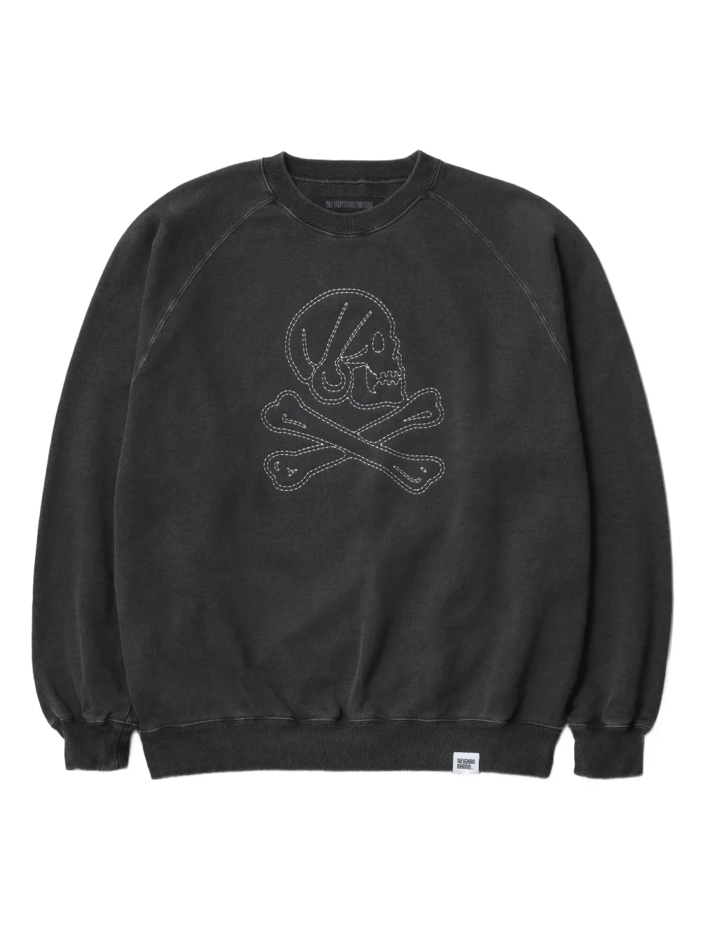Neighborhood sudadera con bordado de calavera | gris | Image 1