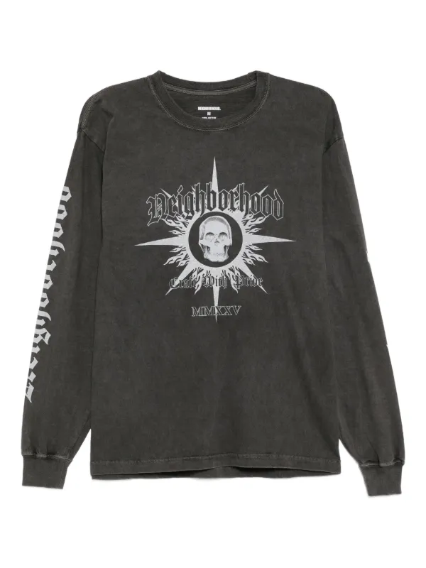 NEIGHBORHOOD. グレー M ロングスリーブTシャツ Neighborhood スカル ロングTシャツ | グレー | FARFETCH JP