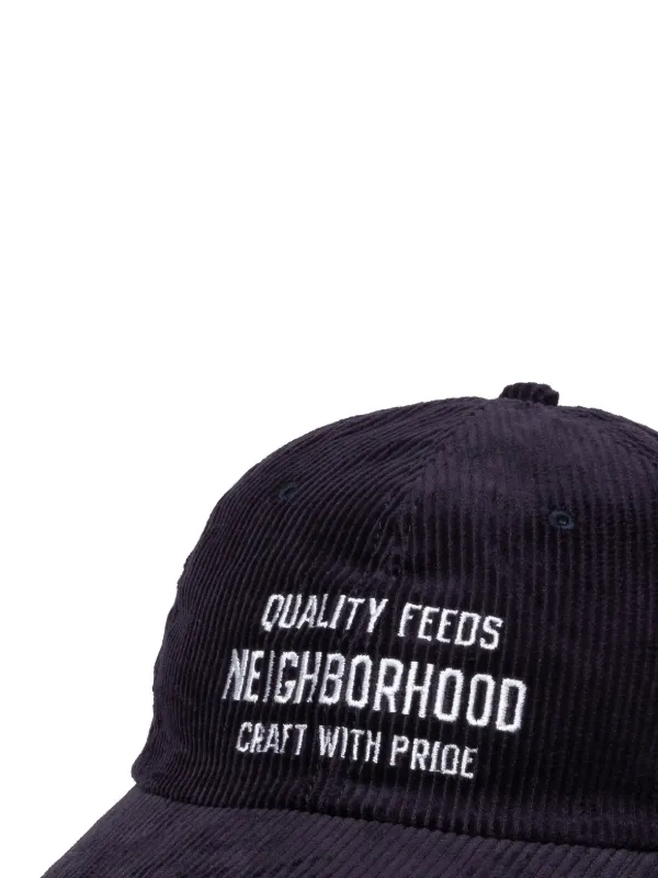 Neighborhood Embroidered Corduroy Baseball Hat | Blue | FARFETCH