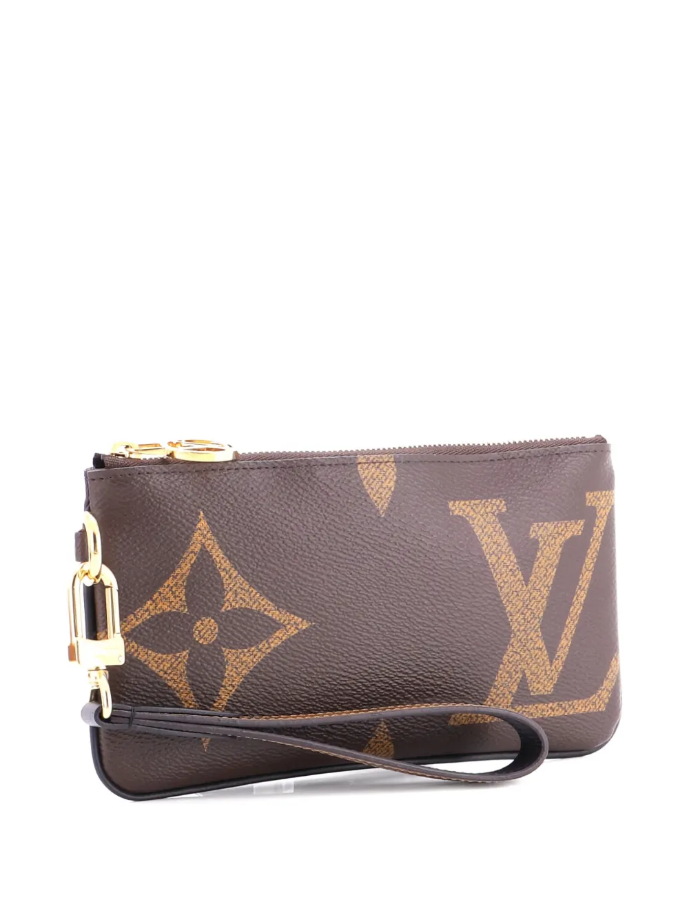 LOUIS VUITTON Pre-owned Trio Pouch Set Reverse Monogram Giant Clutch Bag In Brown