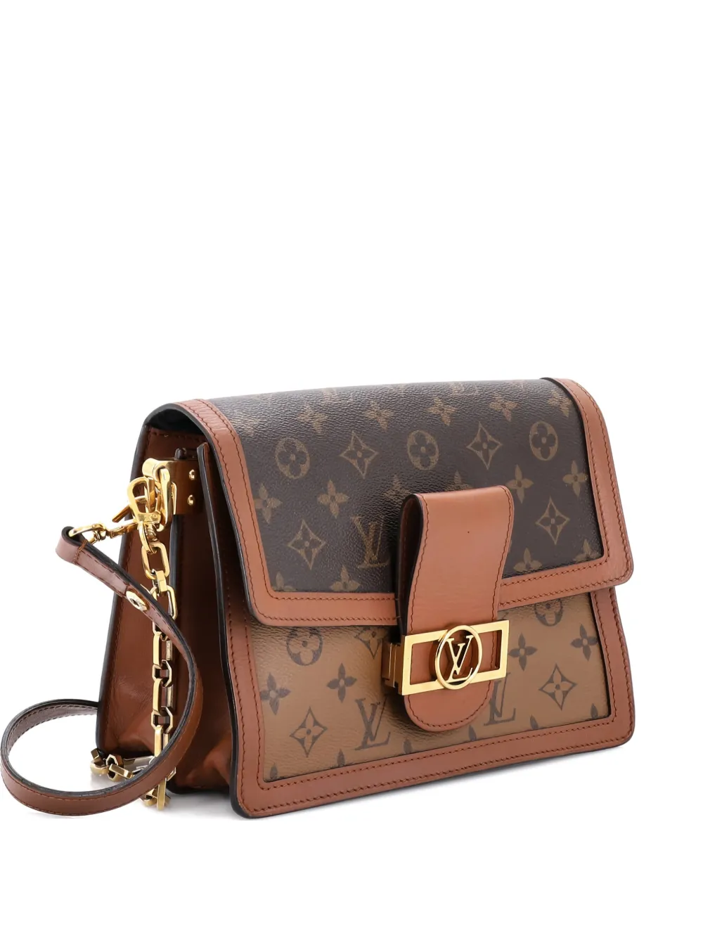 Louis Vuitton Pre-Owned Dauphine Reverse Monogram Canvas MM shoulder bag - Marrone