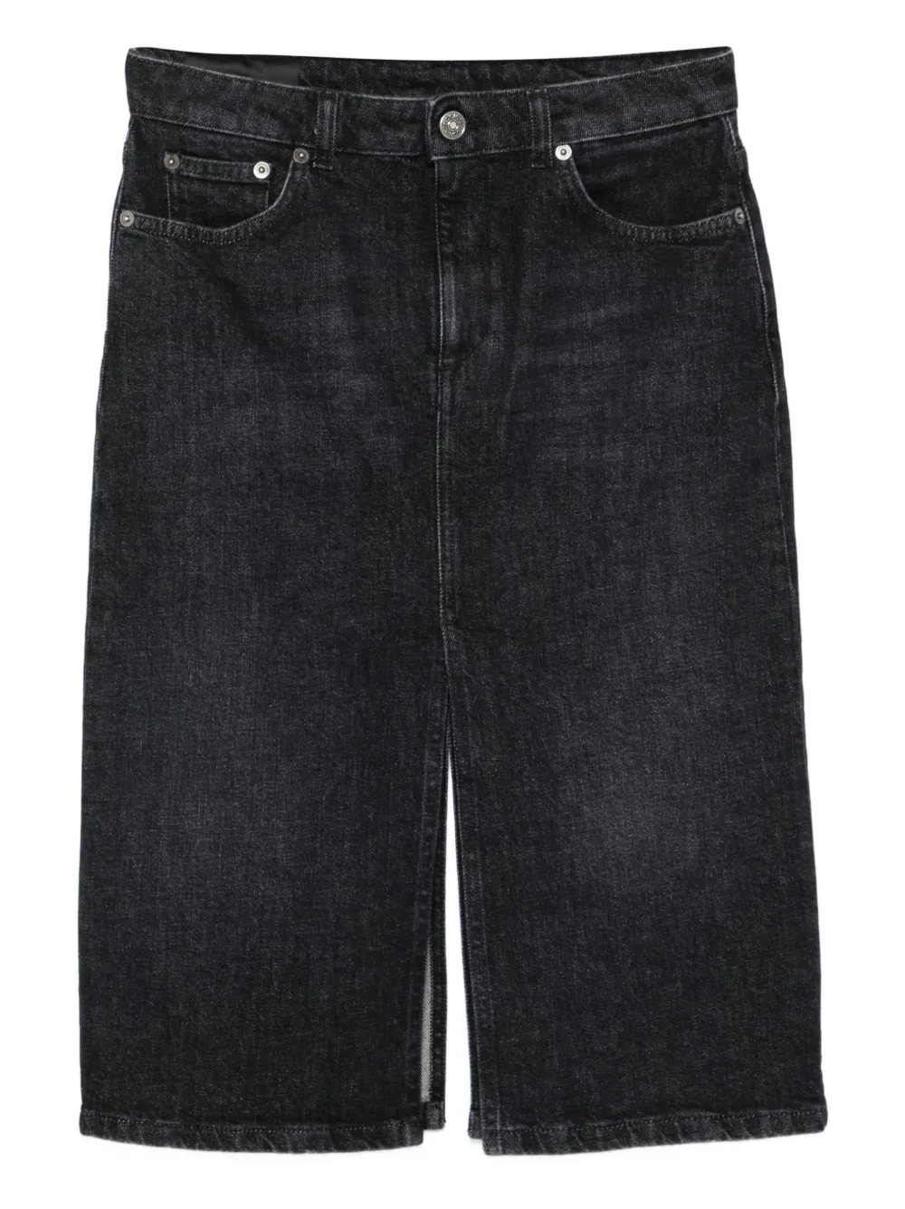 DONDUP KIDS denim split skirt - Schwarz