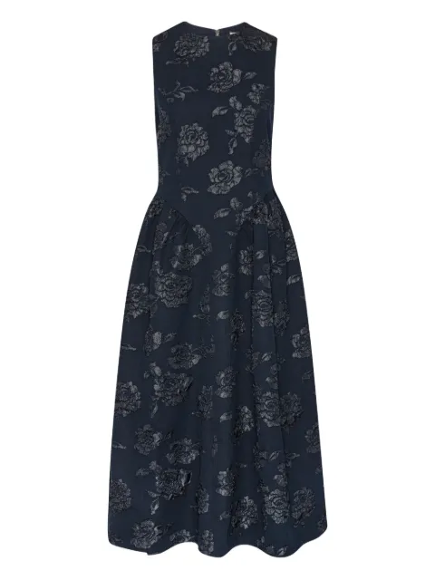 ROTATE BIRGER CHRISTENSEN Floral-jacquard midi dress