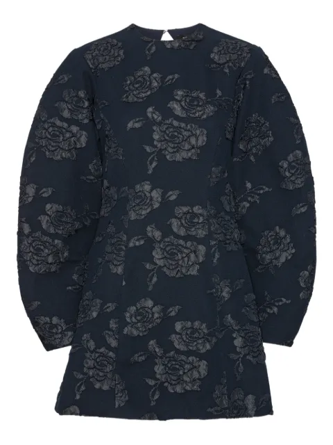 ROTATE BIRGER CHRISTENSEN vestido corto con motivo floral en jacquard