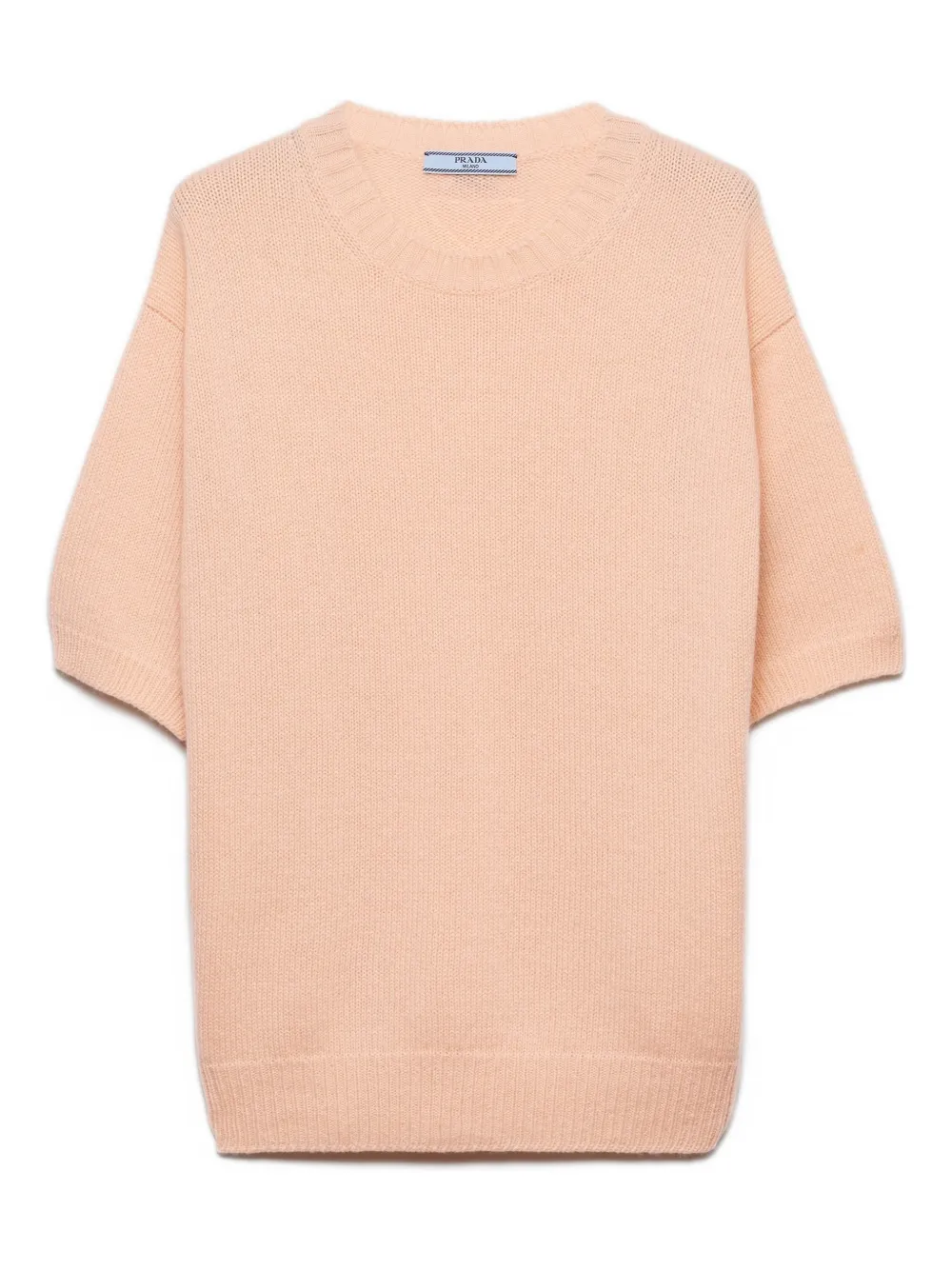 Prada short-sleeve crew-neck sweater - Rosa