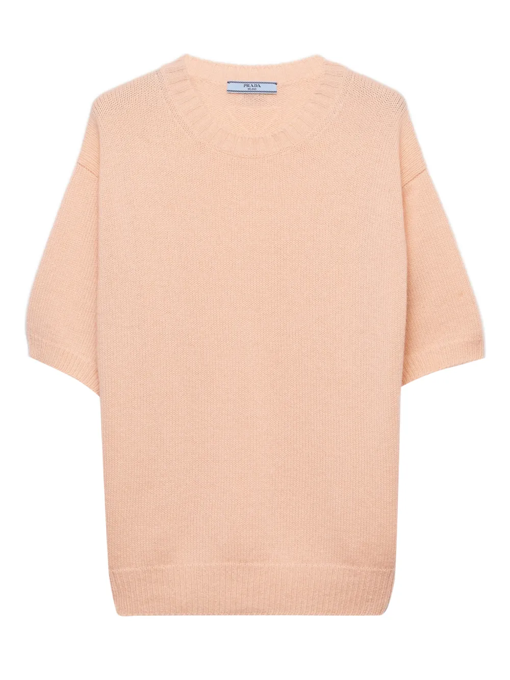 Prada short-sleeve crew-neck sweater - Rosa