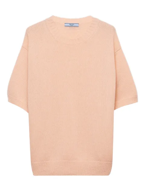 Prada short-sleeve crew-neck sweater