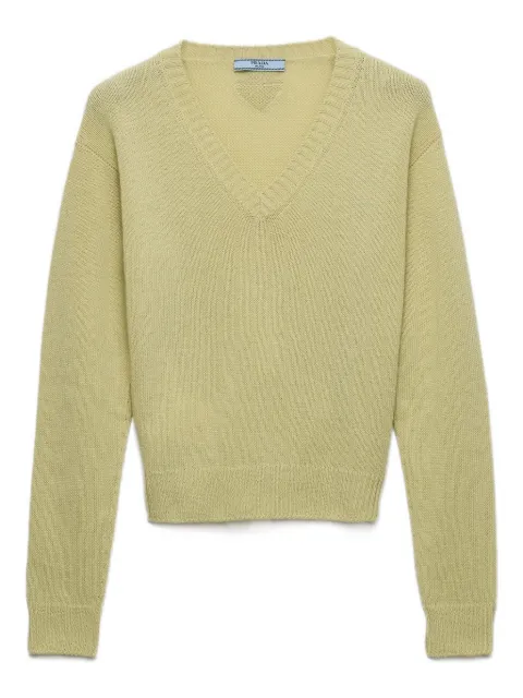 Prada V-neck ribbed sweater