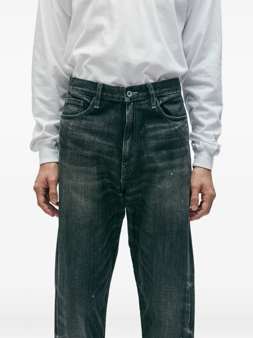 Neighborhood Jeans met vijf zakken Blauw