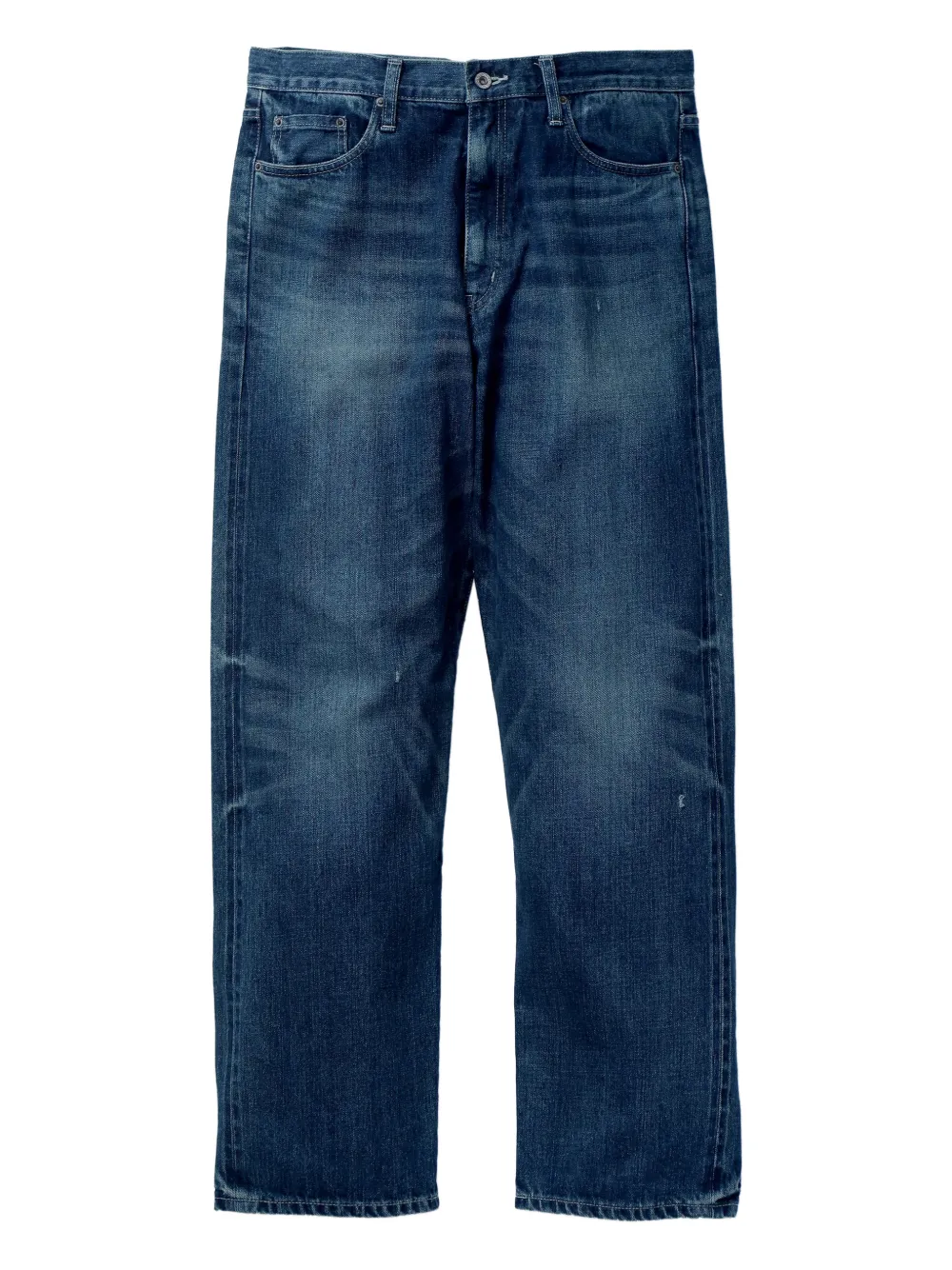 Neighborhood Jeans con design a cinque tasche - Blu