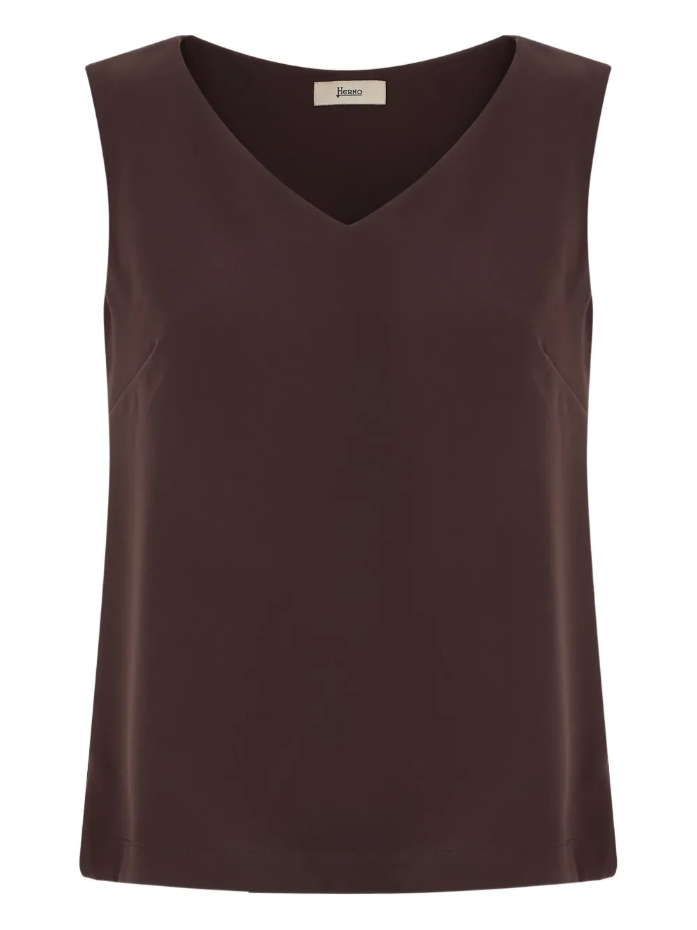 Herno top Resort con cuello em V | marrón | Image 1