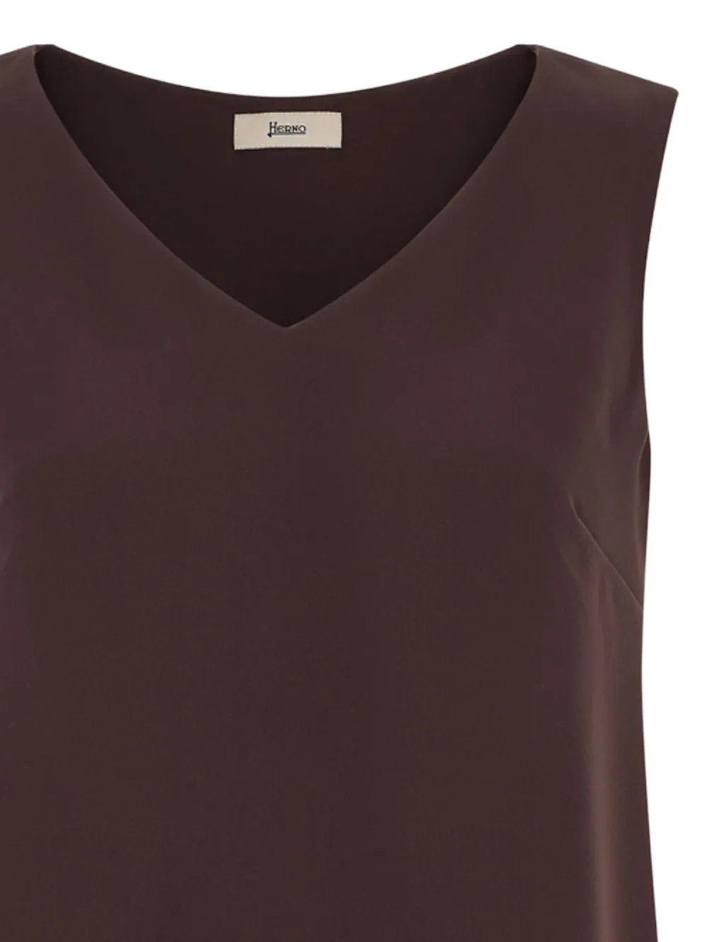 Herno Resort top met V-hals Bruin