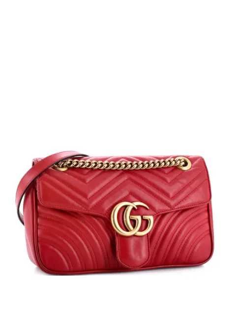 Gucci Pre-Owned GG Marmont Flap Bag Matelasse Leather Medium shoulder bag