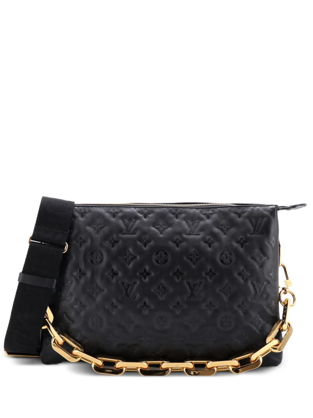 Louis Vuitton Pre-Owned Coussin Bag Monogram Embossed Lambskin MM crossbody bag - Nero