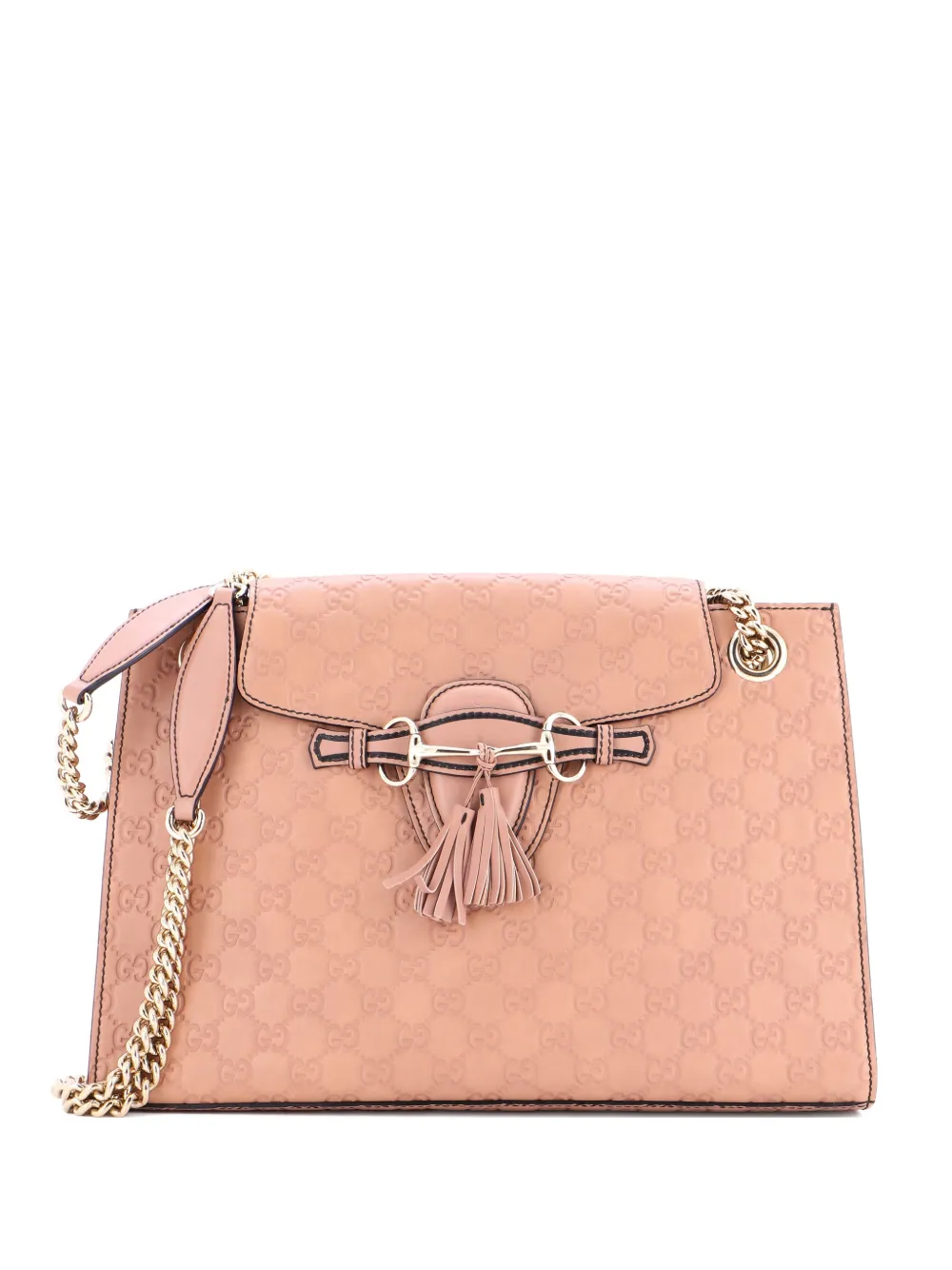 Gucci Pre-Owned Emily Chain Flap Guccissima Leather Large shoulder bag - Neutrals
