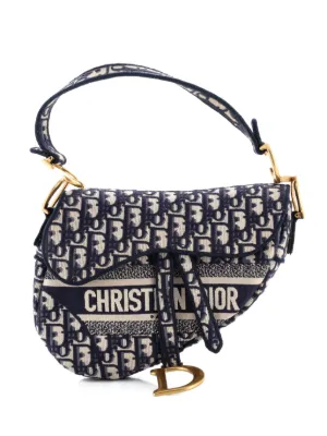 Christian Dior Pre-Owned 2020 Oblique Saddle Handbag | Brown
