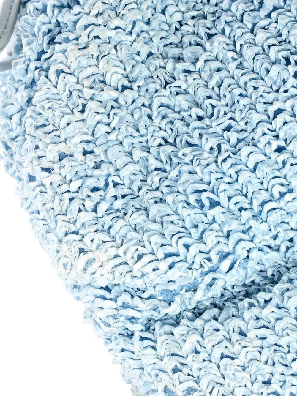 The Pouch Curly Raffia Mini Crossbody Bag