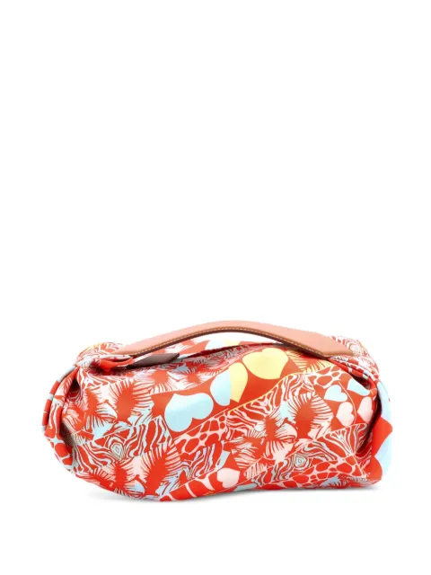 Hermès Pre-Owned Balusoie Bag Printed Silk and Leather shoulder bag