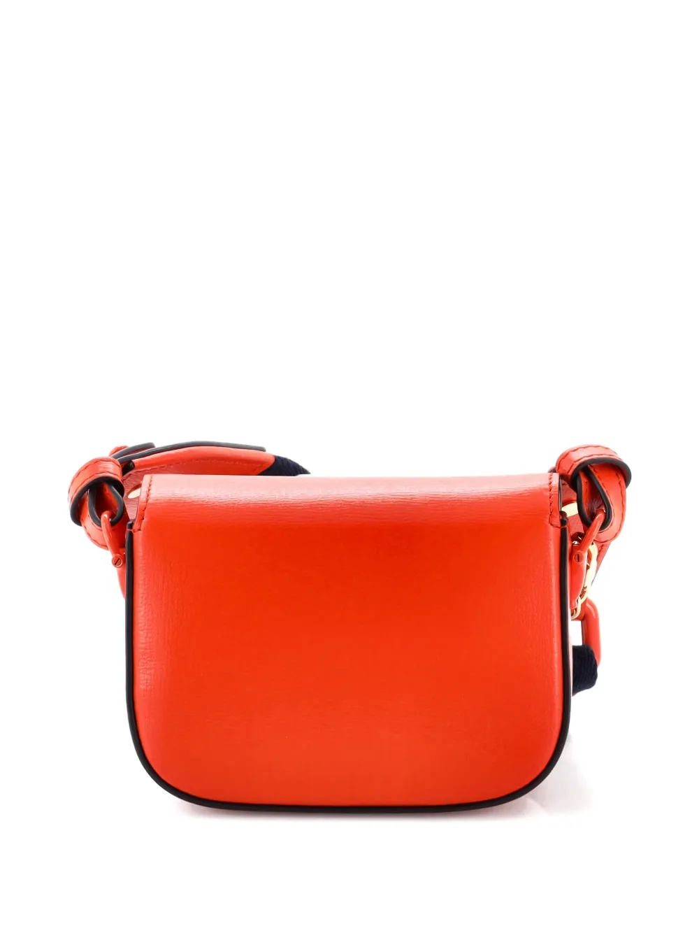 GUCCI Pre-owned Horsebit 1955 Flap Wallet With Strap Leather Crossbody Bag In Orange