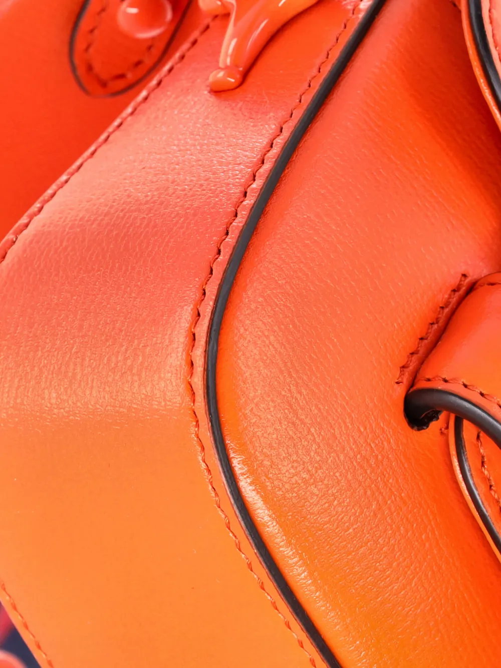 GUCCI Pre-owned Horsebit 1955 Flap Wallet With Strap Leather Crossbody Bag In Orange