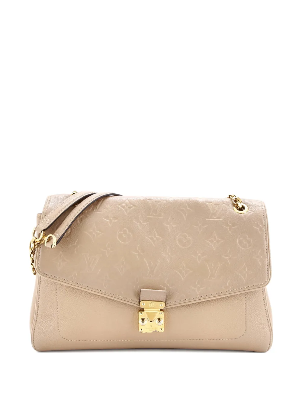 Pre-owned Louis Vuitton Saint Germain Handbag Monogram Empreinte Leather Mm Shoulder Bag In Neutral
