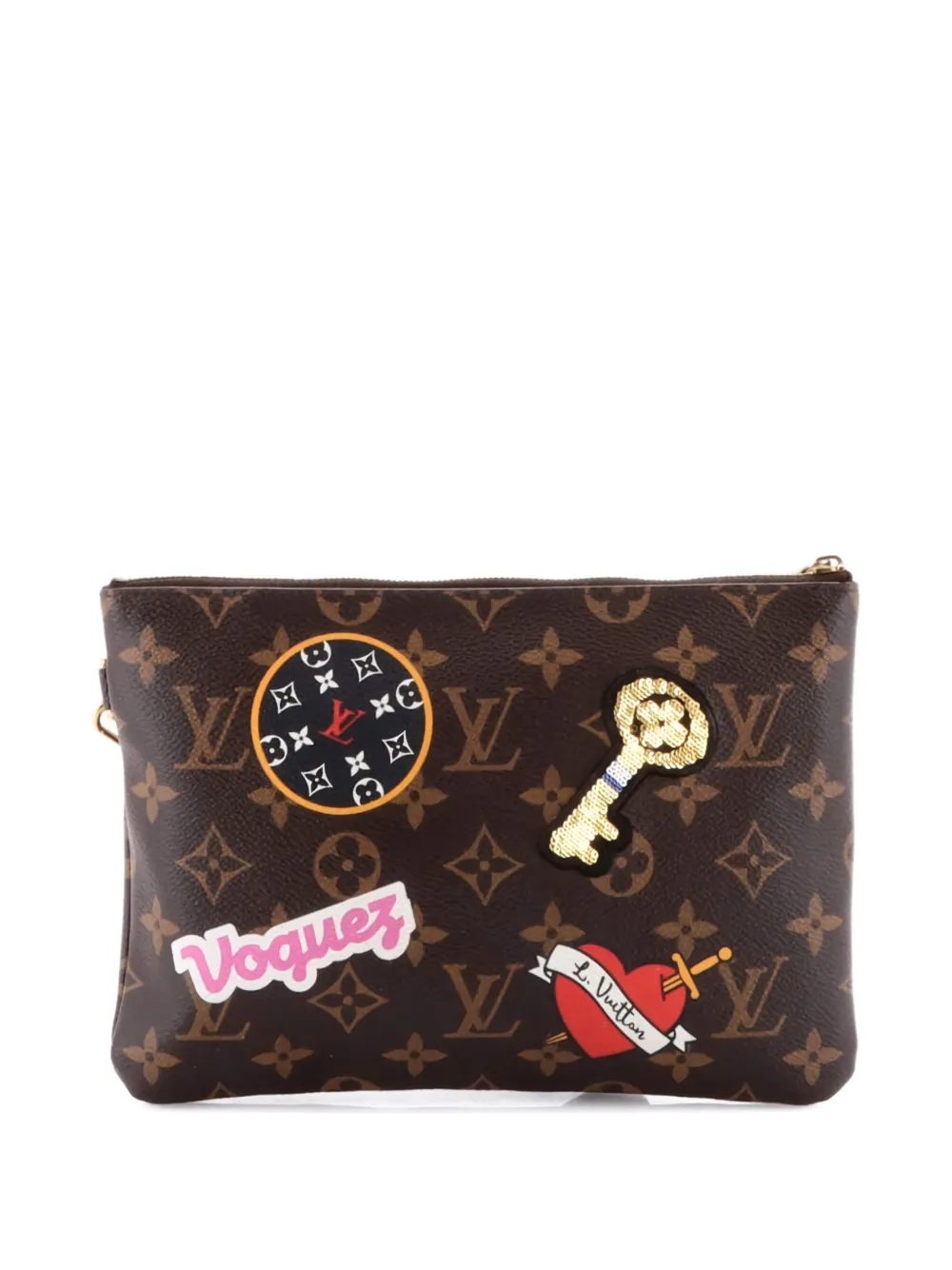 Louis Vuitton Pre-Owned City Pouch Limited Edition Patches Monogram Canvas clutch bag | Pre-Owned | Image 2