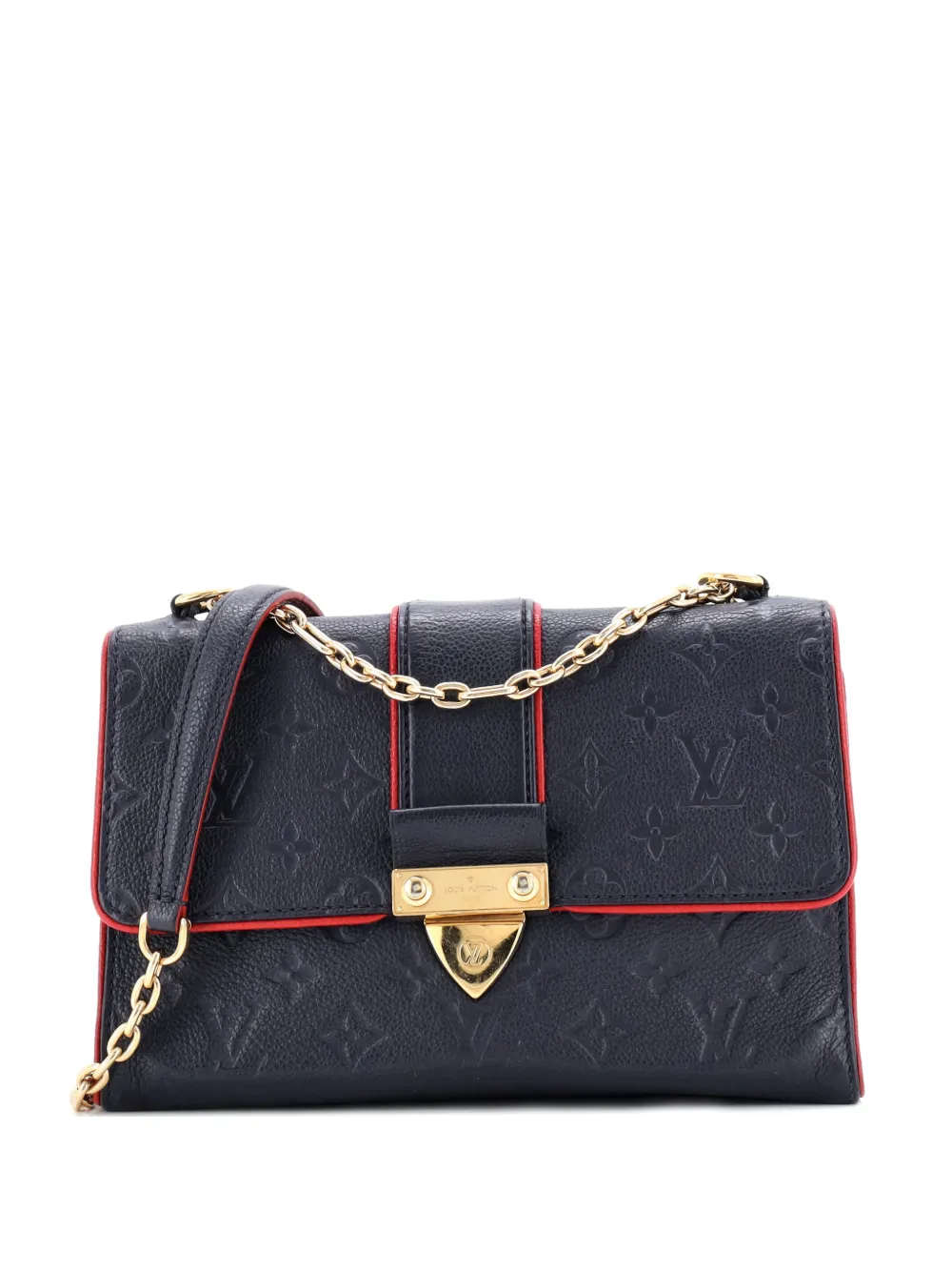 Louis Vuitton Pre-Owned Saint Sulpice Handbag Monogram Empreinte Leather PM crossbody bag - Blu