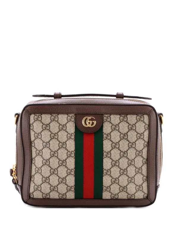 Gucci Pre-Owned Ophidia Zip Around Camera Bag GG Coated Canvas