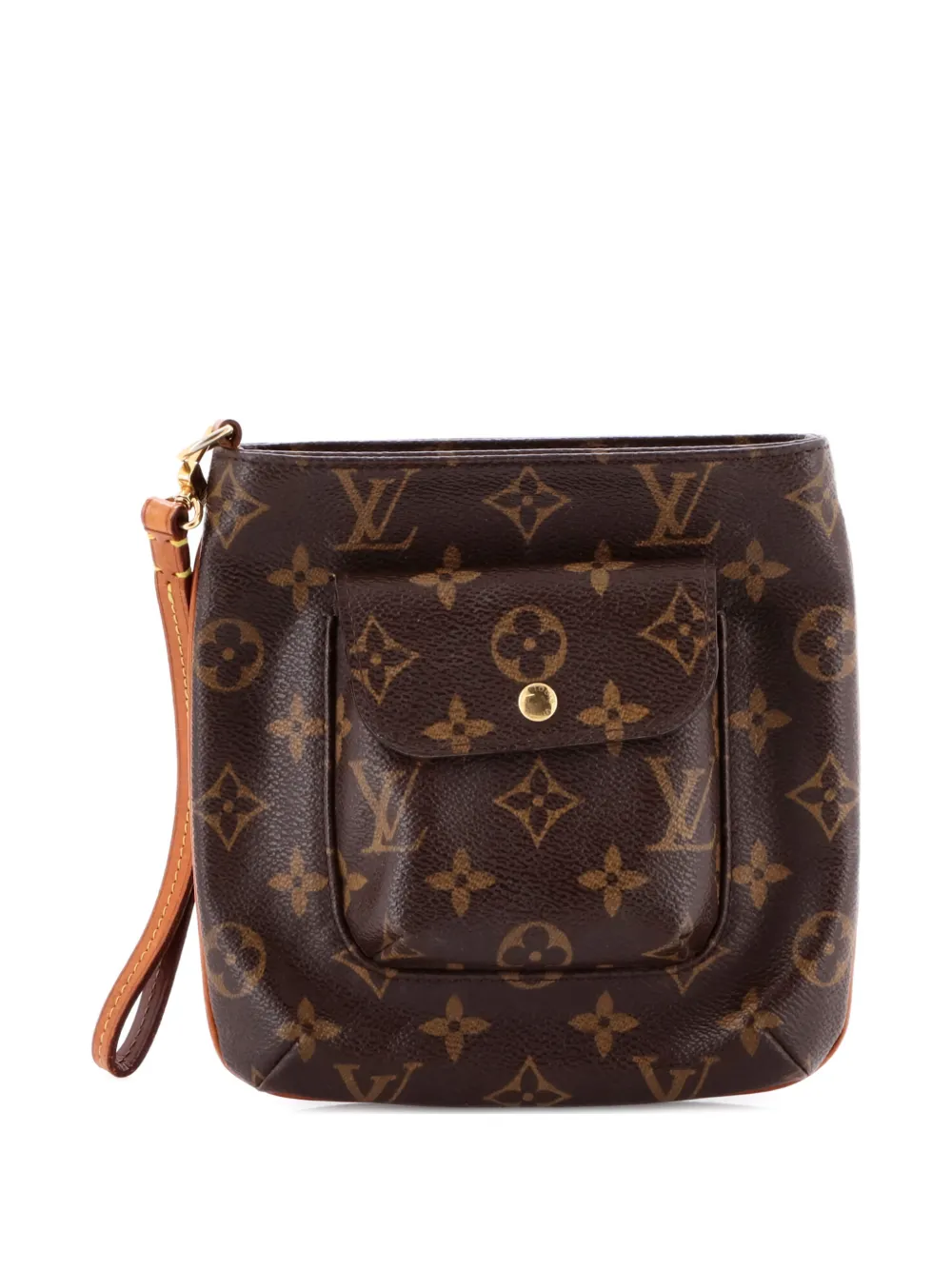 Louis Vuitton Pre-Owned Partition Wristlet Monogram Canvas clutch bag | Brown | Image 1
