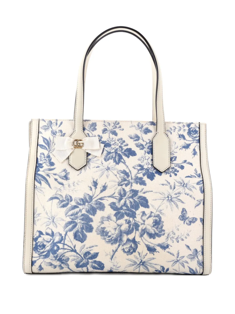 Gucci Pre-Owned GG Ribbon Coated Printed Canvas Medium tote bag | azul | Image 1