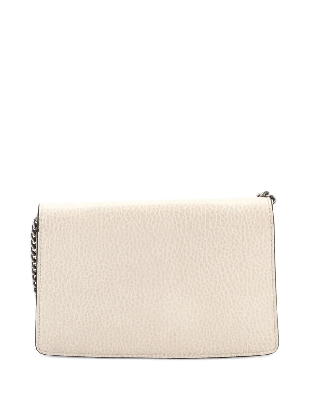 Pre-owned Gucci Dionysus Bag Leather Super Mini Clutch Bag In Neutral