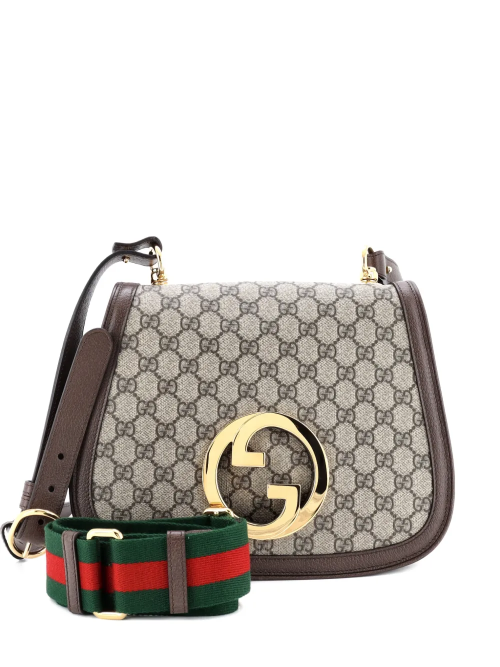 Gucci Pre-Owned Blondie NM Top Handle Bag GG Coated Canvas Medium satchel - Marrone