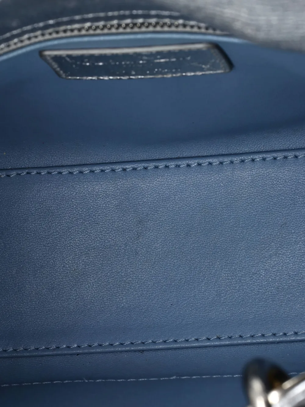 Pre-owned Dior My Lady  Bag Cannage Quilted Leather Satchel In Silver