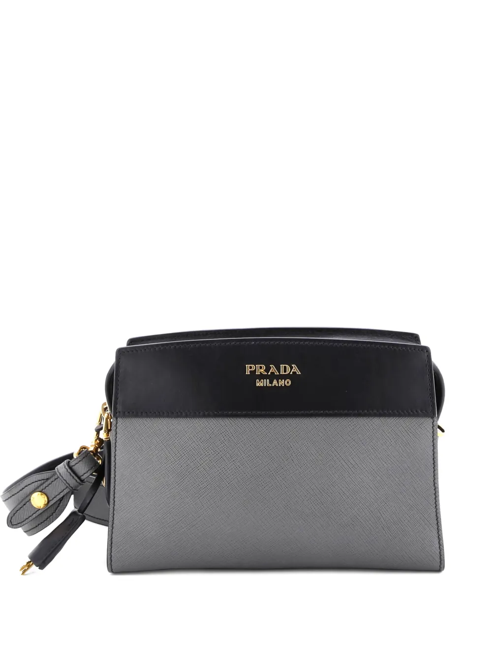 Prada Pre-Owned Esplanade Saffiano with City Calf Small crossbody bag - Nero