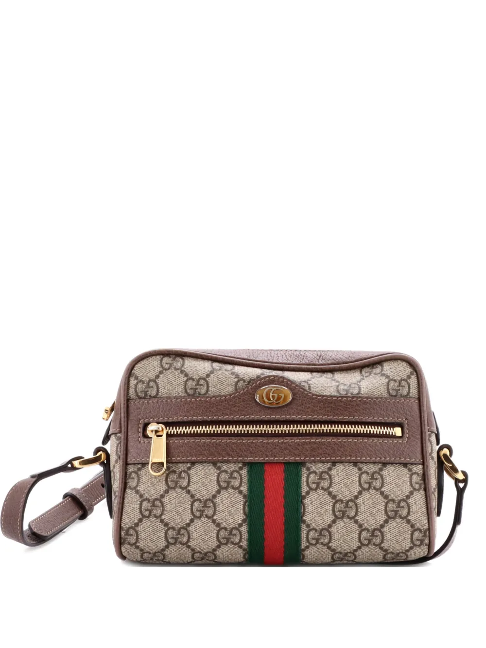 Gucci Pre-Owned Ophidia Shoulder Bag GG Coated Canvas Mini crossbody bag - Marrone