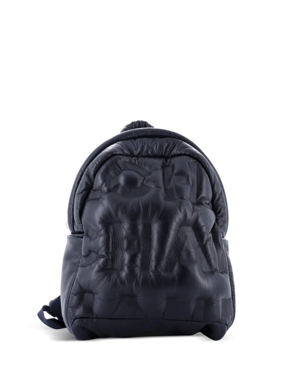 CHANEL Pre-Owned Doudoune Leather Medium backpack - Blu