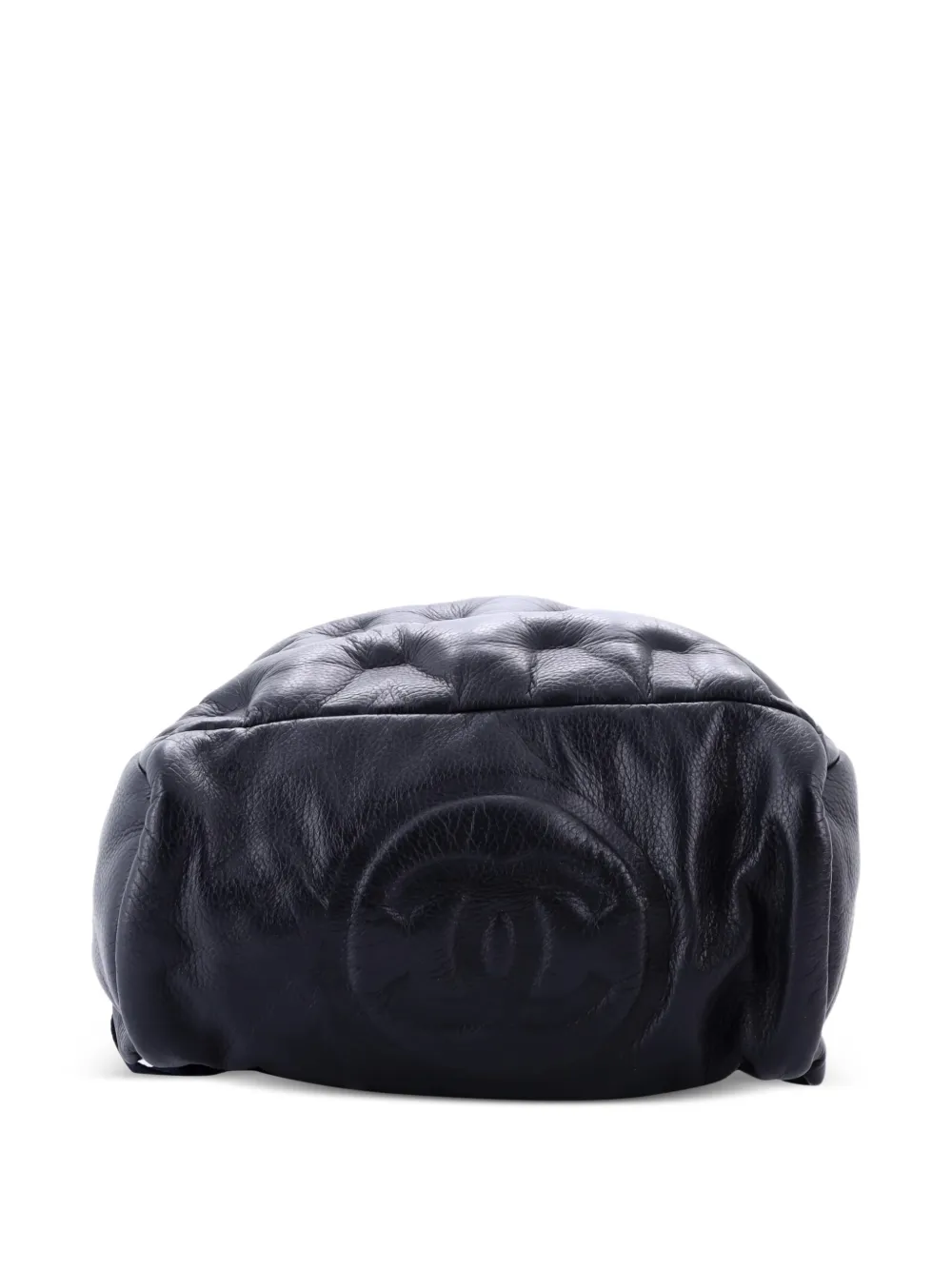 CHANEL Pre-Owned Doudoune Leather Medium Backpack | Blue  display picture 3