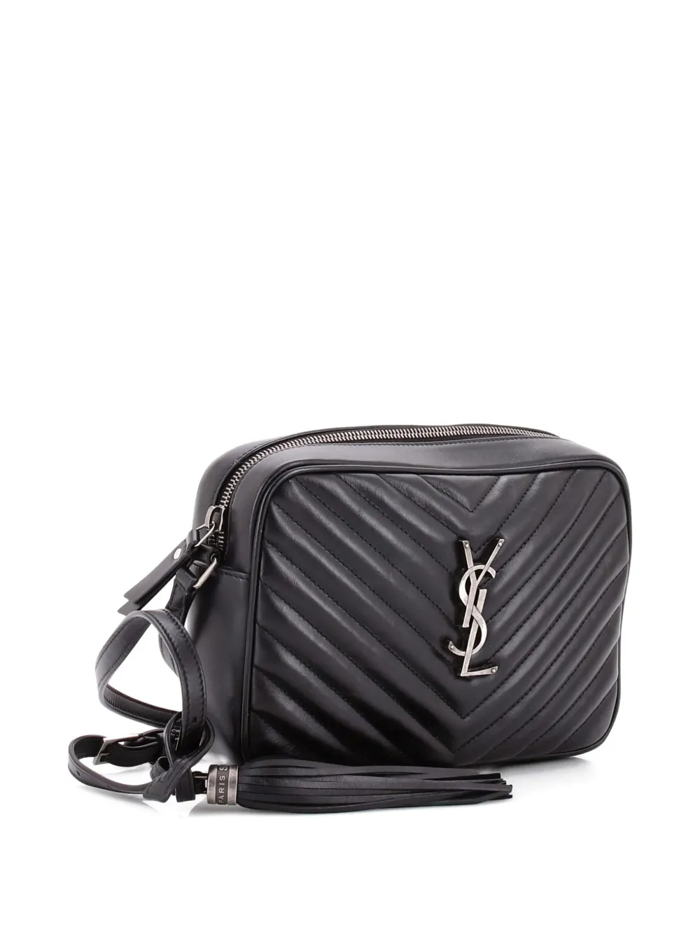 Saint Laurent Pre-Owned Lou Camera Bag Matelasse Chevron Leather Small crossbody bag - Nero