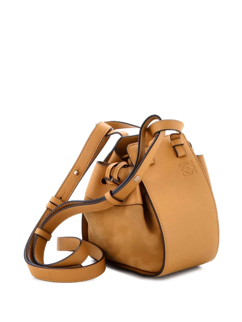 Hammock Bag Leather And Suede Mini Shoulder Bag