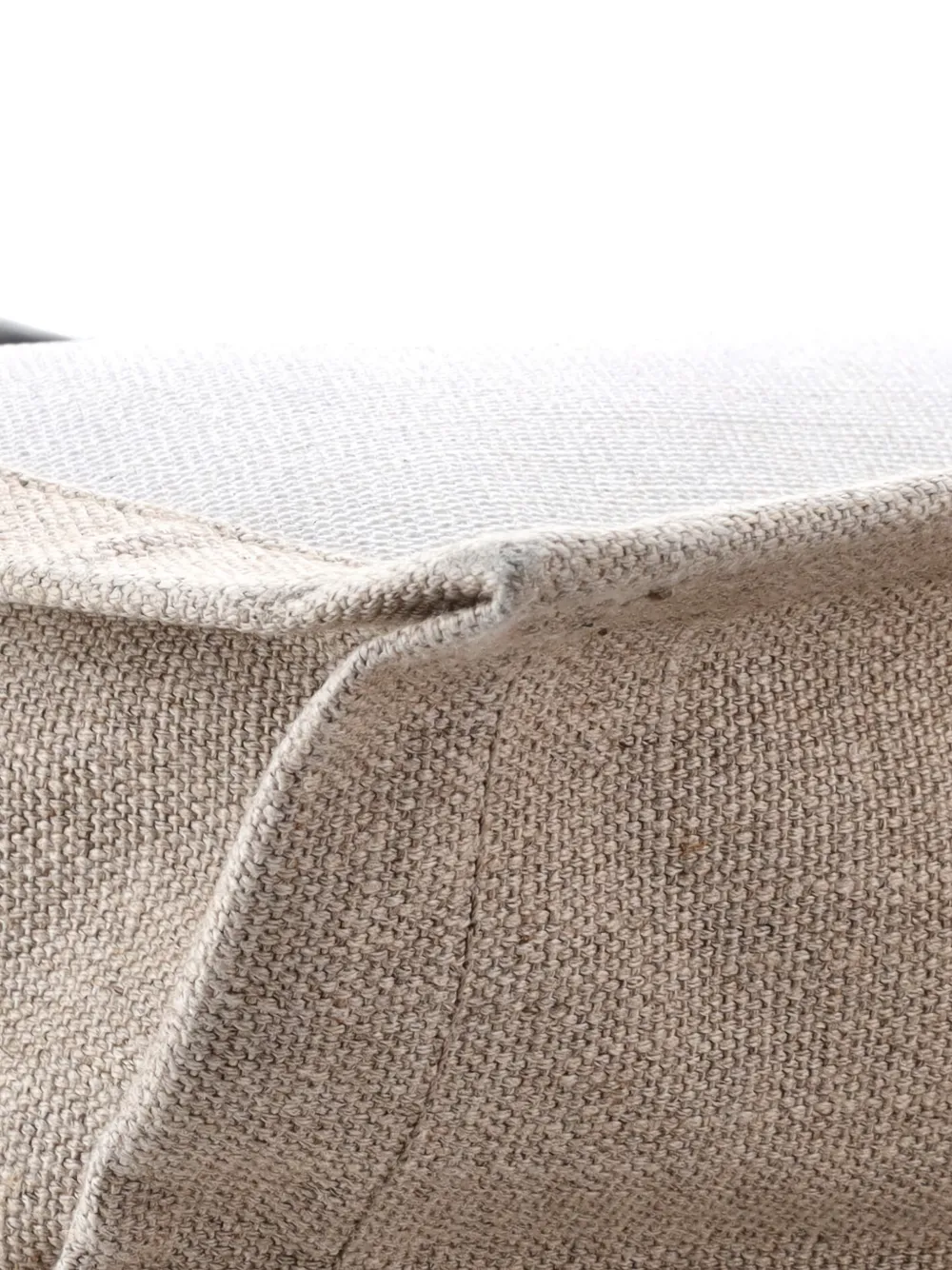 Pre-owned Saint Laurent Rive Gauche Shopper Canvas Large Tote Bag In Neutral