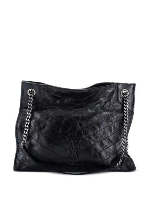 Saint Laurent Pre-Owned Niki Shopping Matelasse Chevron Leather Medium tote bag