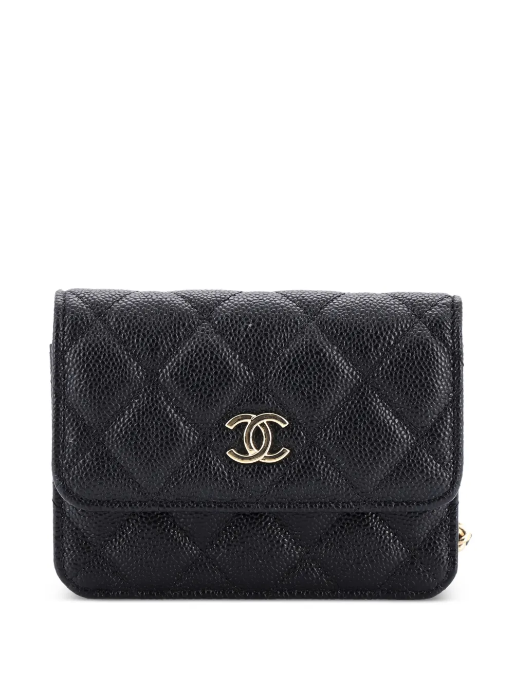 CHANEL Pre-Owned CC Bow Belt Bag Quilted Caviar Mini crossbody bag - Nero