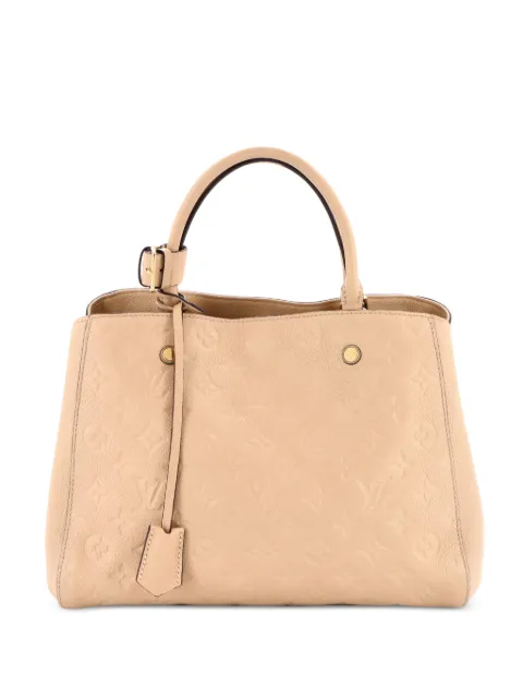 Louis Vuitton Pre-Owned Montaigne Handbag Monogram Empreinte Leather MM satchel