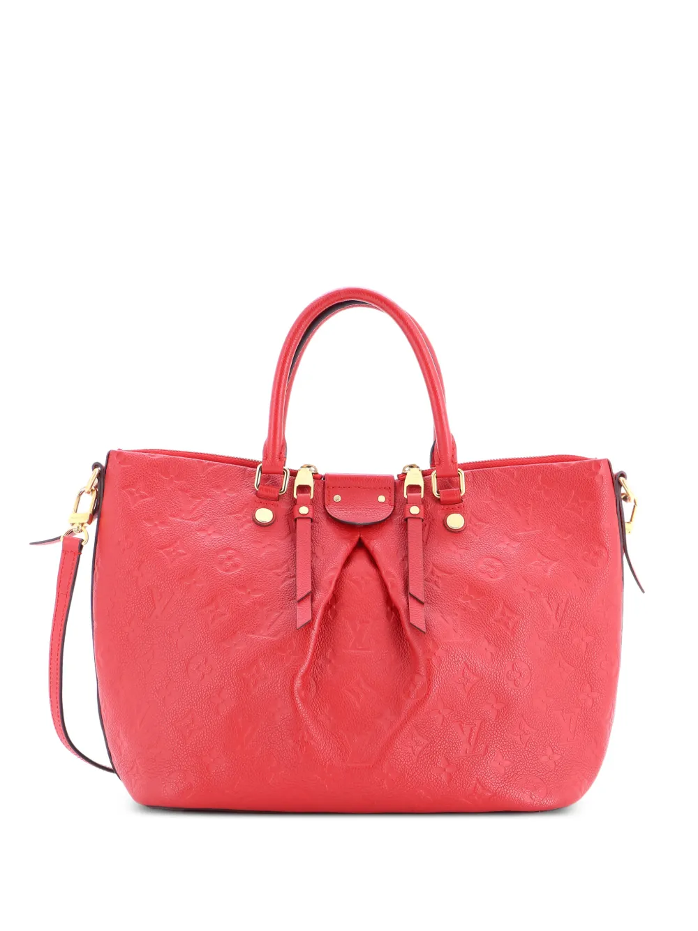 Louis Vuitton Pre-Owned Mazarine Handbag Monogram Empreinte Leather MM satchel - Rosso