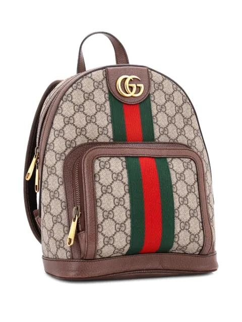 Gucci Pre-Owned Ophidia GG Coated Canvas and Leather Small backpack