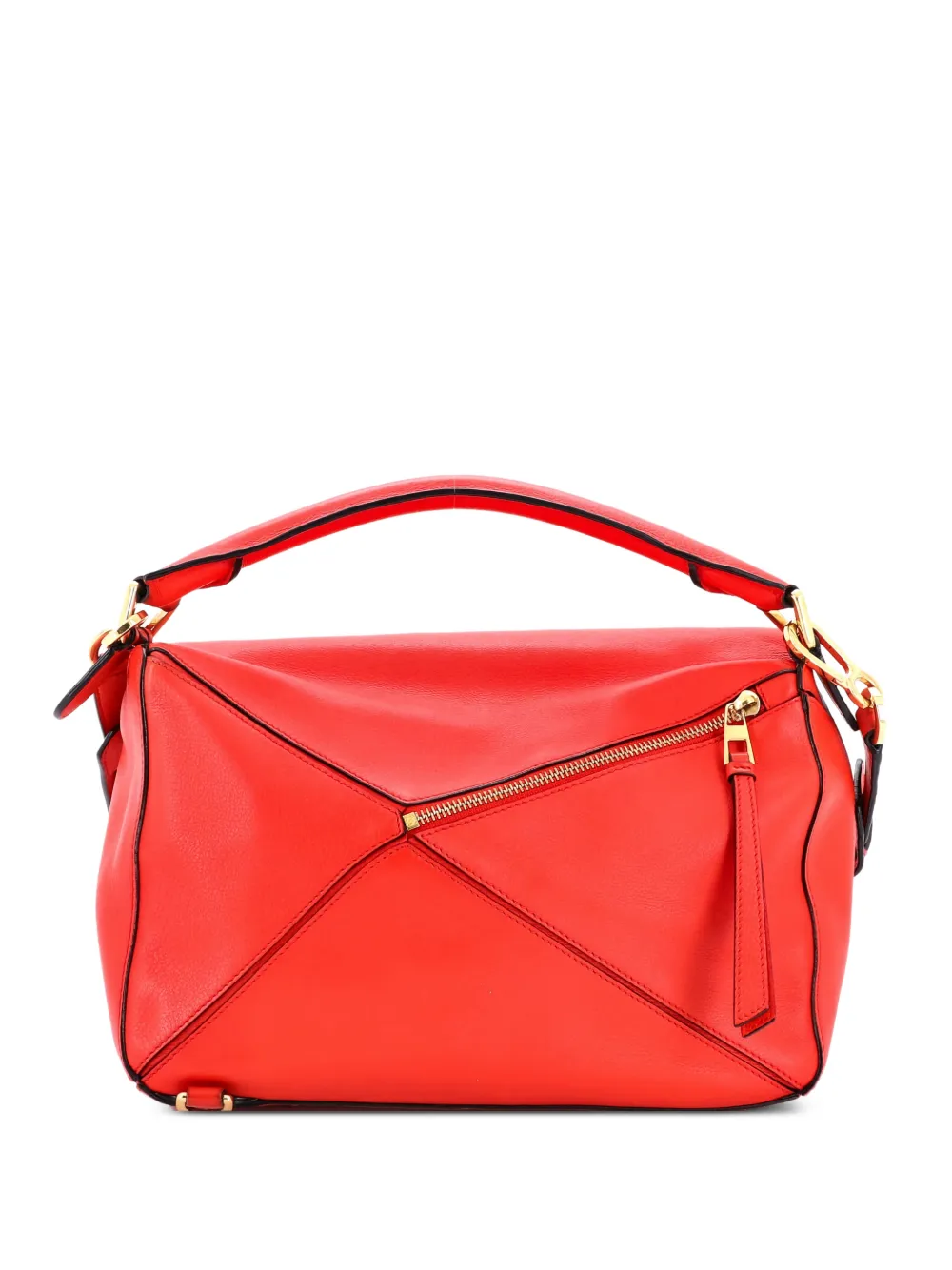 Loewe Pre-Owned Puzzle Bag Leather Medium shoulder bag - Rosso
