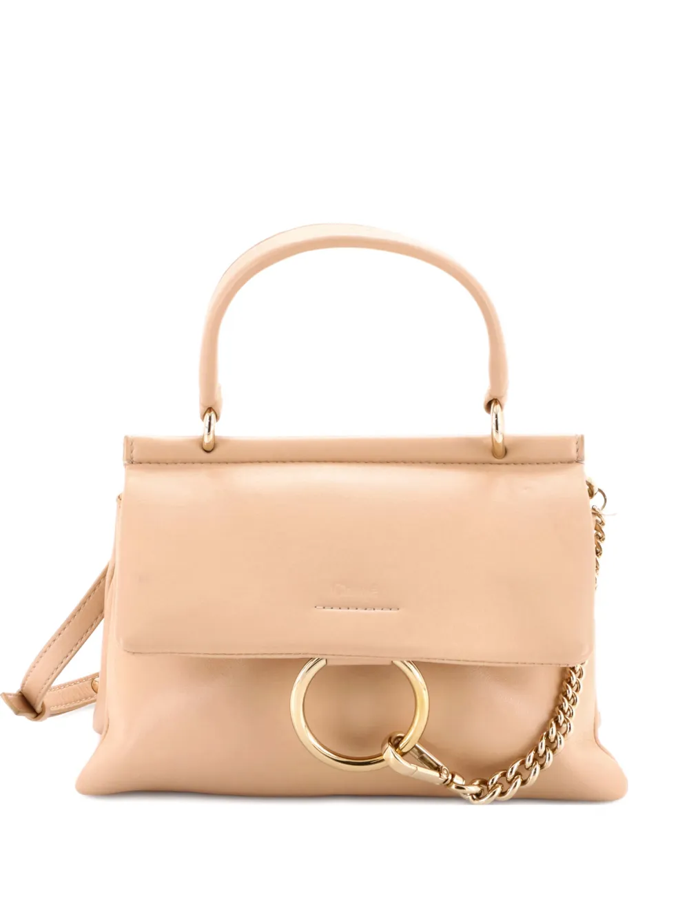 Chloé Pre-Owned Faye Top Handle Bag Leather Small satchel | Neutrals | Image 1