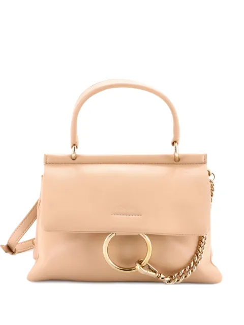 Chloé Pre-Owned bolsa satchel Faye pequeña de piel 