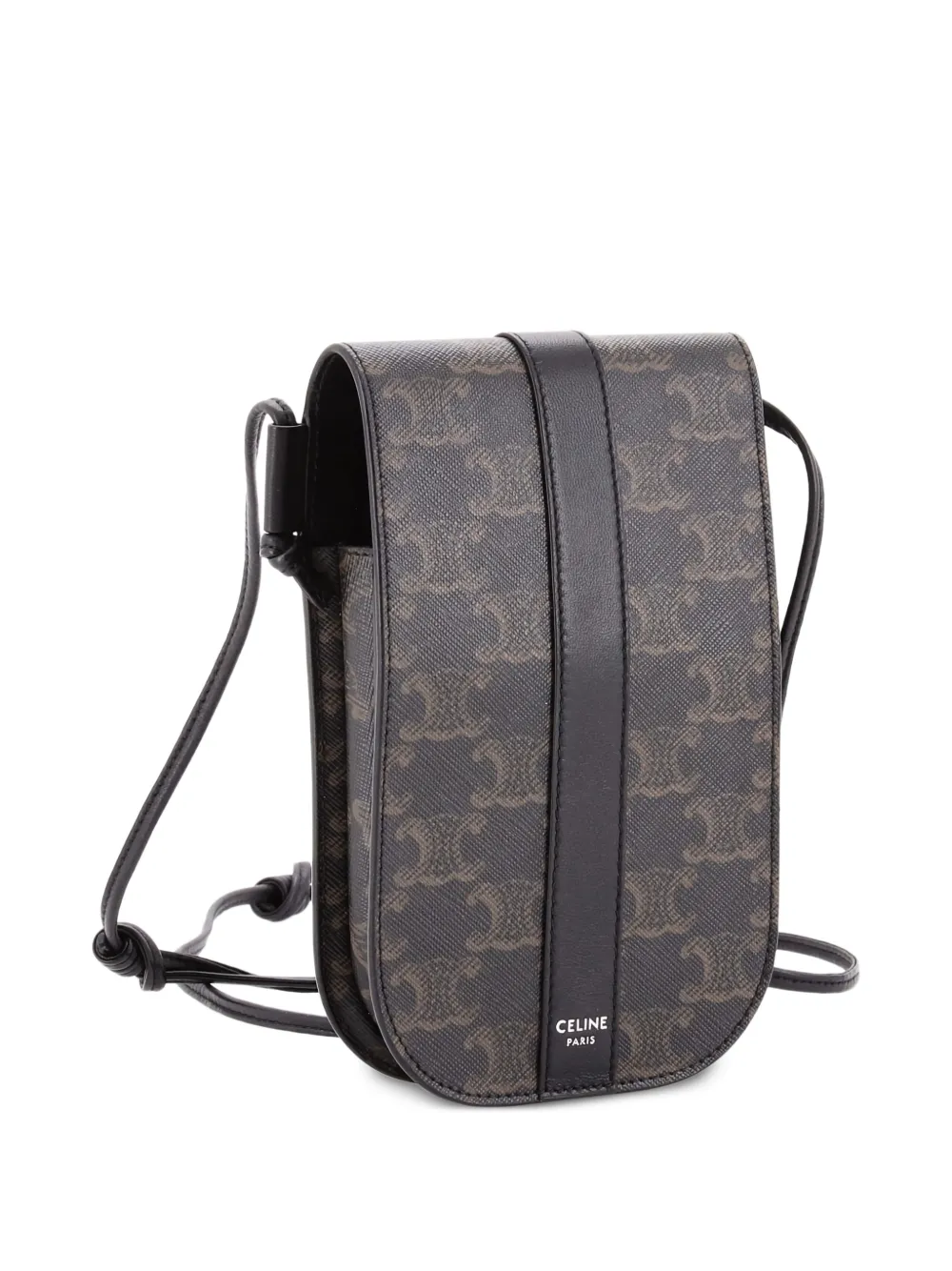 Phone Crossbody Triomphe Coated Canvas With Leather Pouch